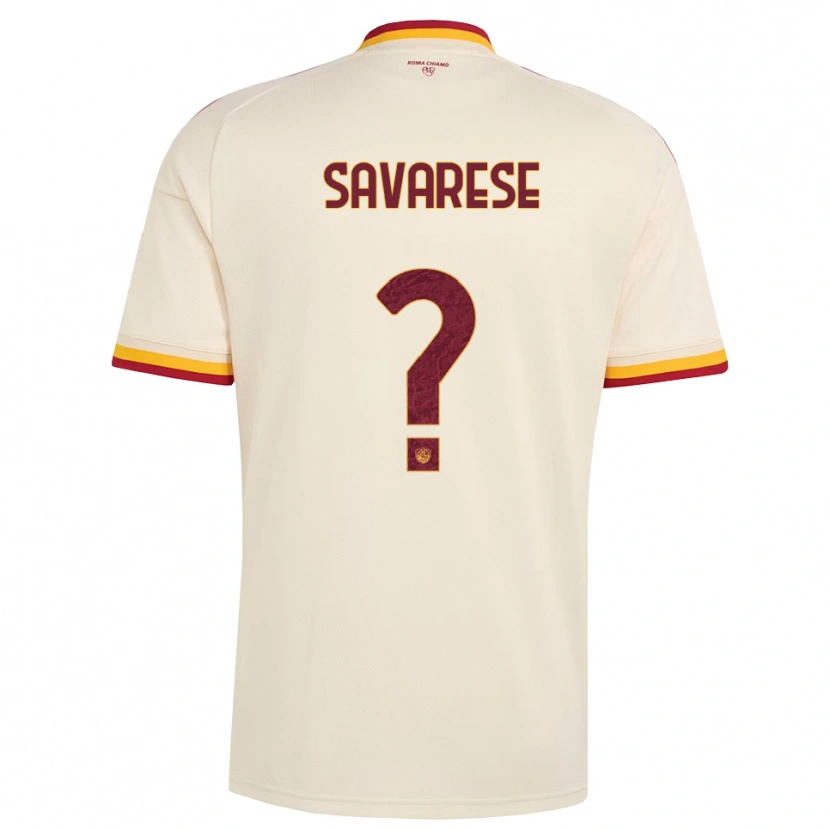 Danxen Dětské Bruno Savarese #0 Šampaňská Červená Žlutá Daleko Hráčské Dresy 2026/27 Dres