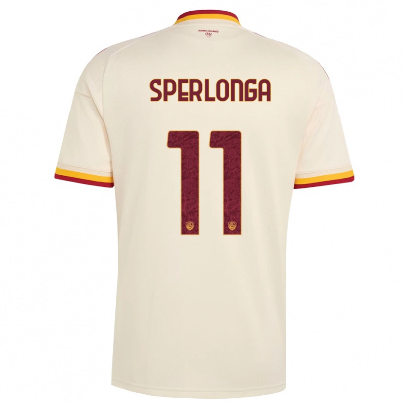 Danxen Dětské Omar Sperlonga #11 Šampaňská Červená Žlutá Daleko Hráčské Dresy 2026/27 Dres