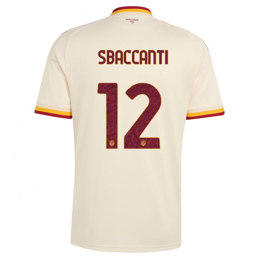 Danxen Dětské Christian Sbaccanti #12 Šampaňská Červená Žlutá Daleko Hráčské Dresy 2026/27 Dres