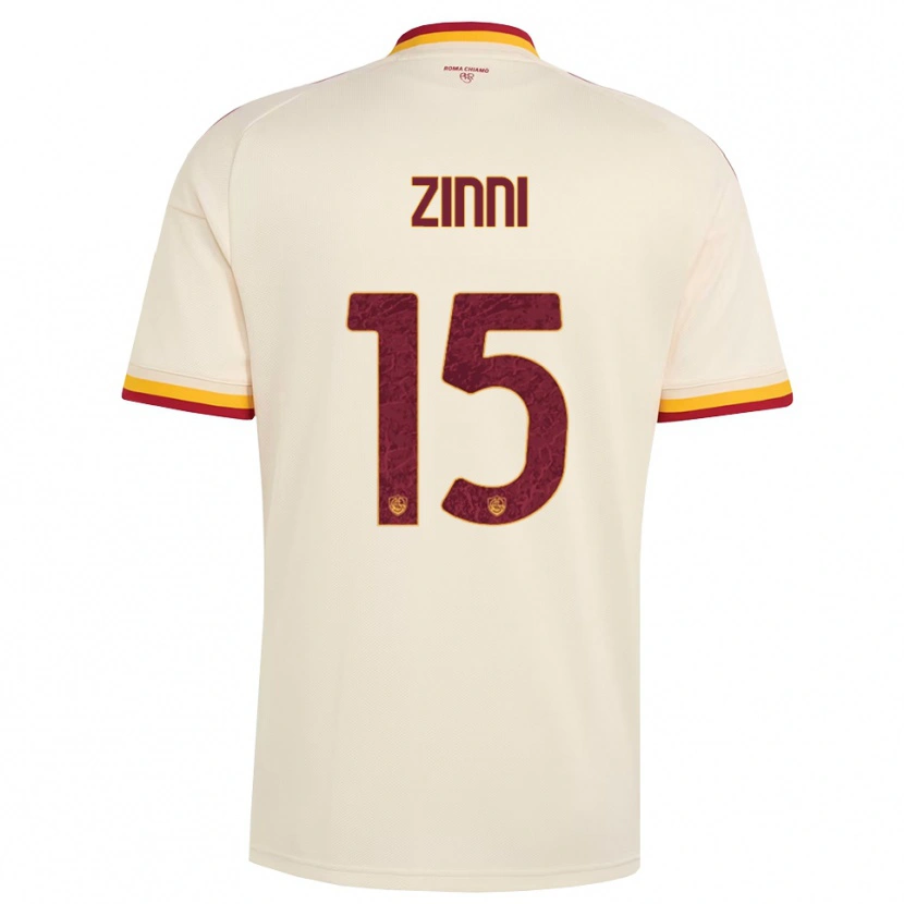 Danxen Dětské Raul Zinni #15 Šampaňská Červená Žlutá Daleko Hráčské Dresy 2026/27 Dres