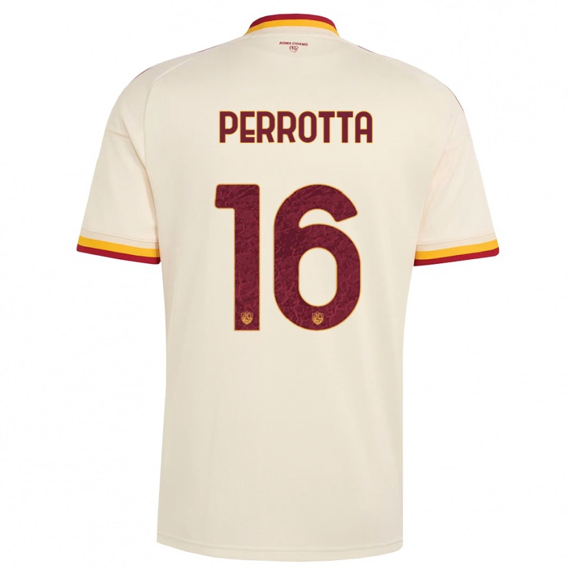 Danxen Dětské Mathias Perrotta #16 Šampaňská Červená Žlutá Daleko Hráčské Dresy 2026/27 Dres