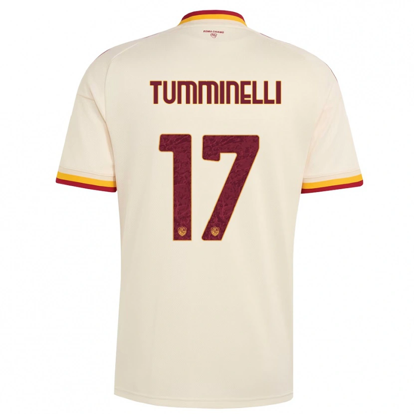 Danxen Dětské Gianmarco Tumminelli #17 Šampaňská Červená Žlutá Daleko Hráčské Dresy 2026/27 Dres