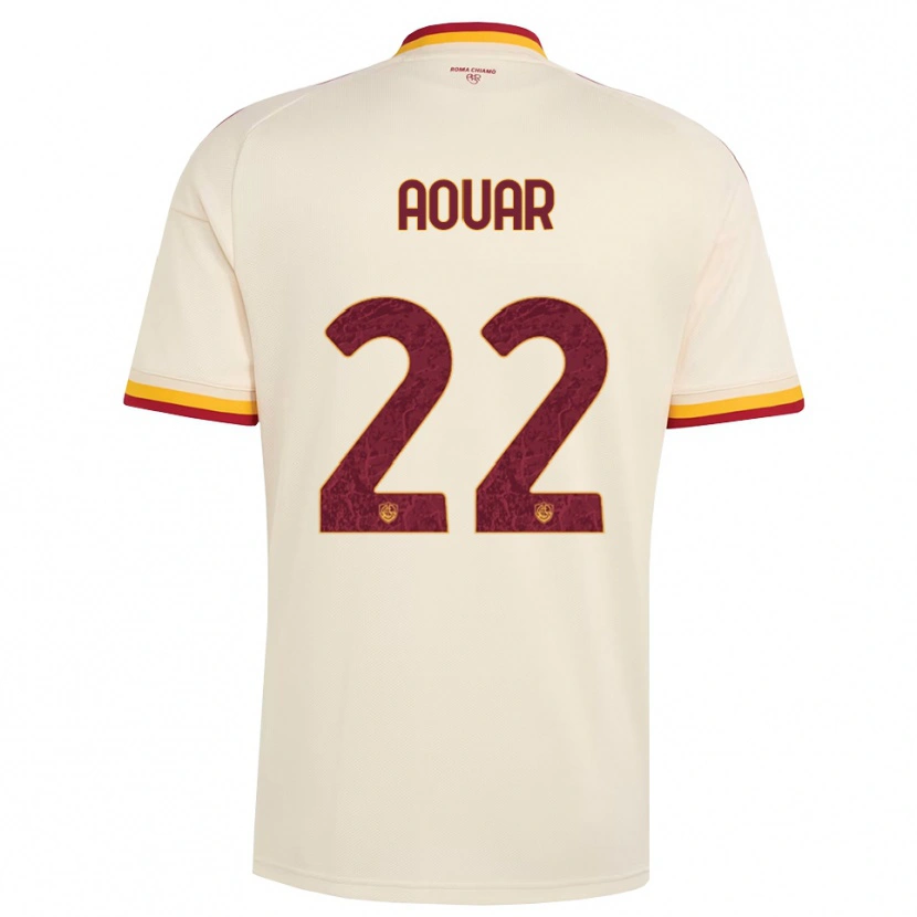 Danxen Dětské Houssem Aouar #22 Šampaňská Červená Žlutá Daleko Hráčské Dresy 2026/27 Dres
