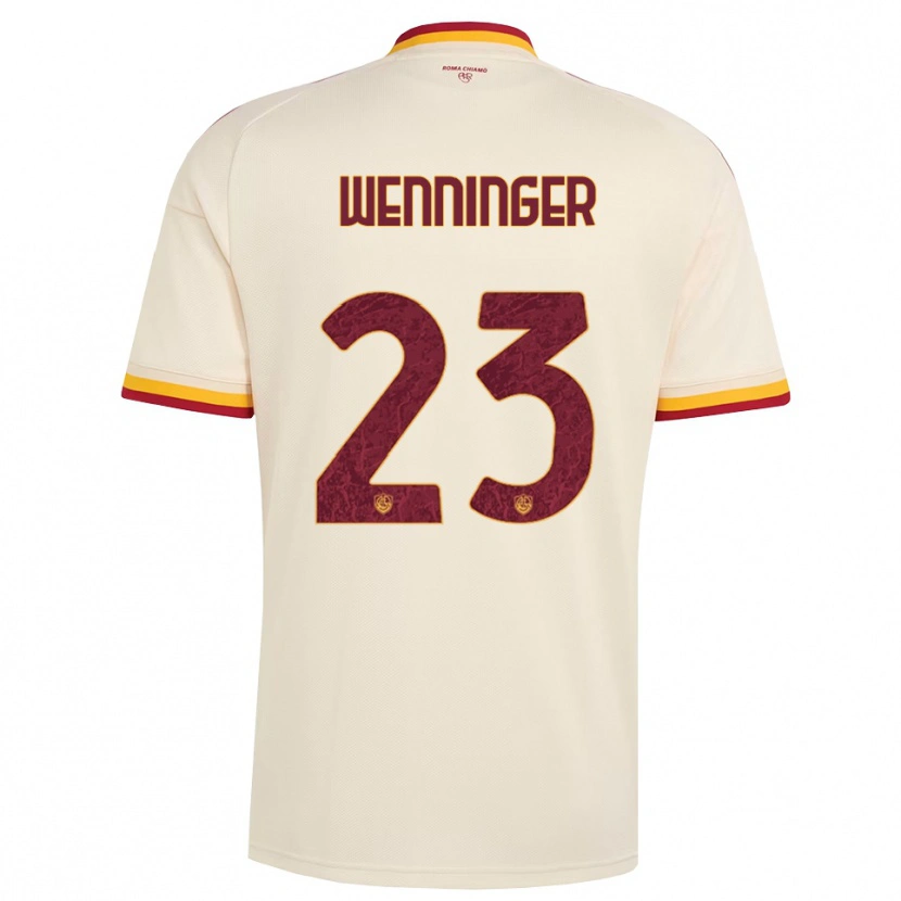 Danxen Dětské Carina Wenninger #23 Šampaňská Červená Žlutá Daleko Hráčské Dresy 2026/27 Dres