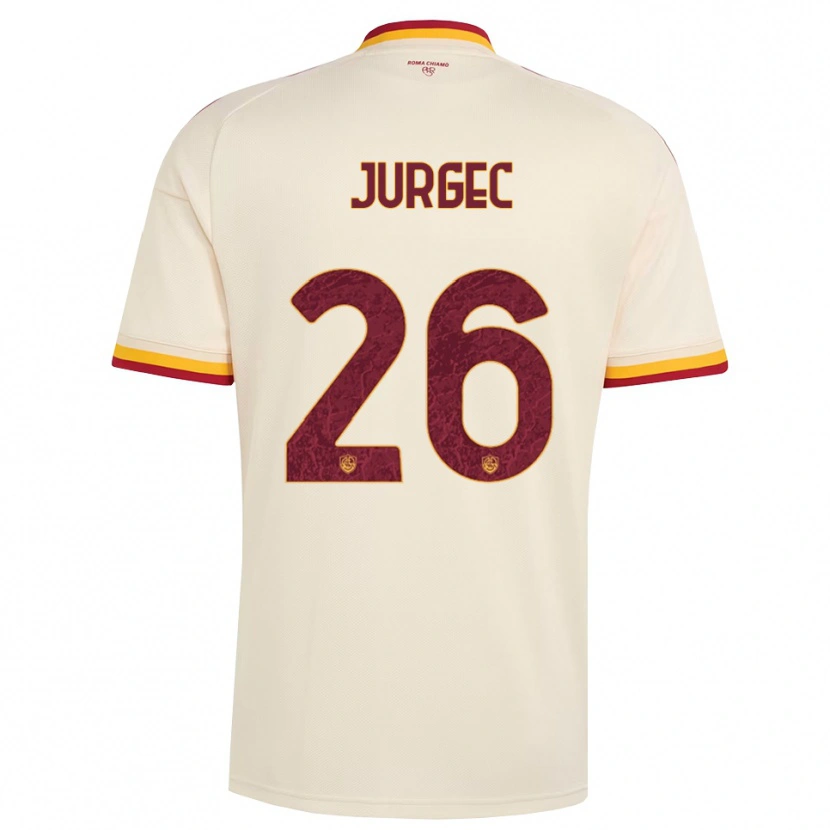 Danxen Dětské Jan Jurgec #26 Šampaňská Červená Žlutá Daleko Hráčské Dresy 2026/27 Dres