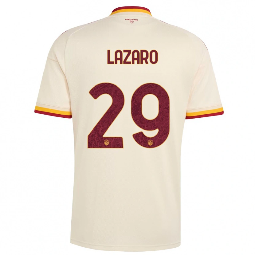 Danxen Dětské Paloma Lazaro #29 Šampaňská Červená Žlutá Daleko Hráčské Dresy 2026/27 Dres