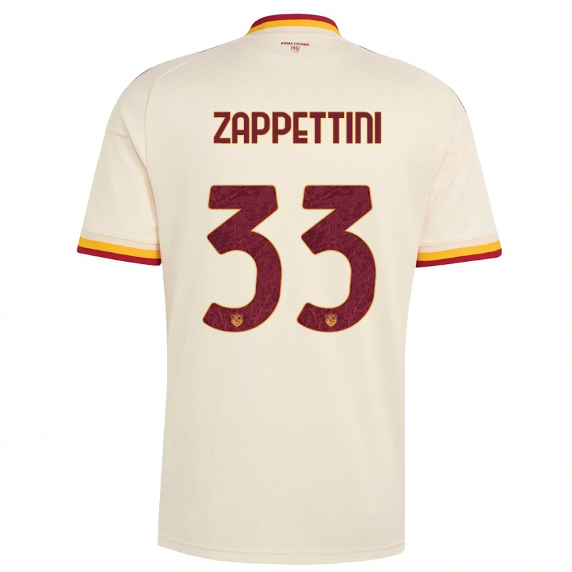 Danxen Dětské Sara Zappettini #33 Šampaňská Červená Žlutá Daleko Hráčské Dresy 2026/27 Dres