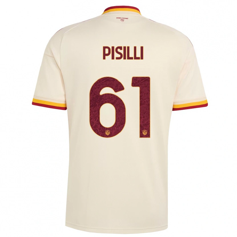 Danxen Dětské Niccolò Pisilli #61 Šampaňská Červená Žlutá Daleko Hráčské Dresy 2026/27 Dres