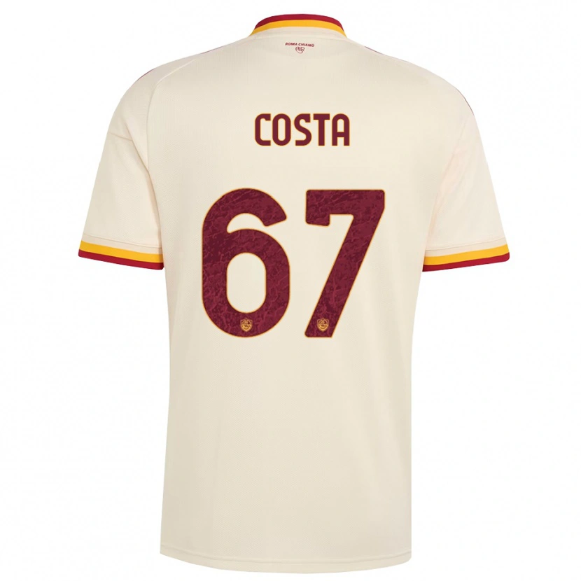 Danxen Dětské João Costa #67 Šampaňská Červená Žlutá Daleko Hráčské Dresy 2026/27 Dres
