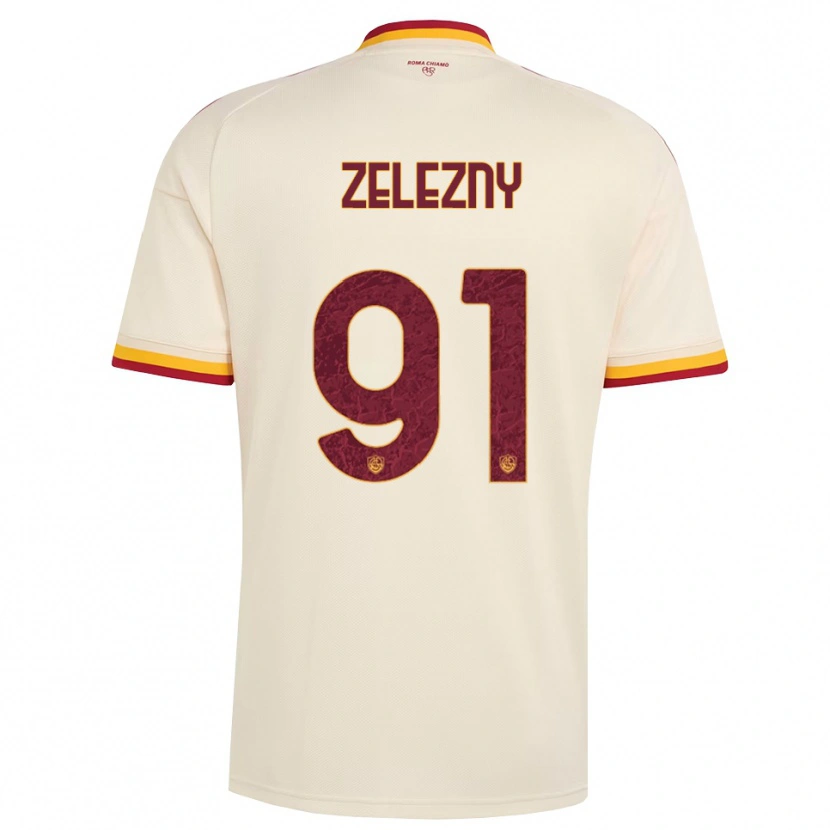 Danxen Dětské Radoslaw Zelezny #91 Šampaňská Červená Žlutá Daleko Hráčské Dresy 2026/27 Dres