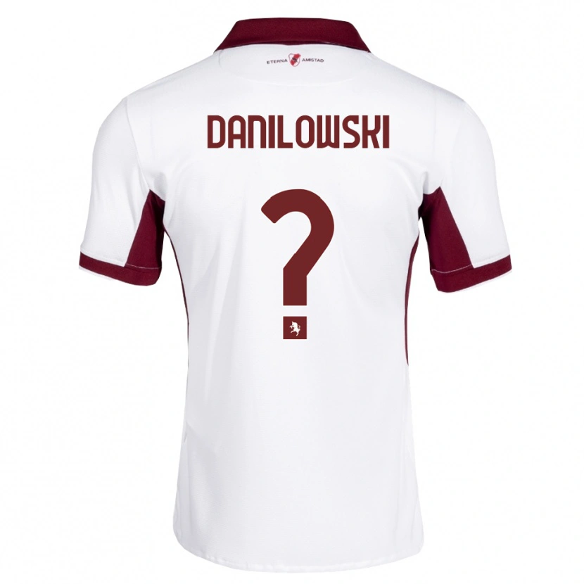 Danxen Dětské Filip Danilowski #0 Tmavě Červená Bílá Červená Daleko Hráčské Dresy 2026/27 Dres