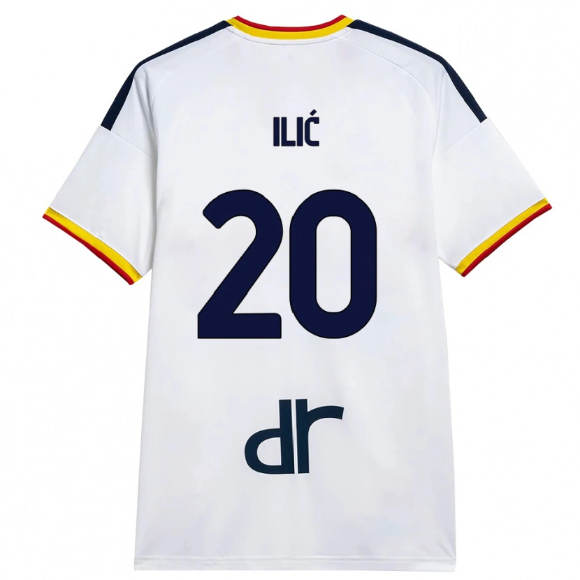 Danxen Dětské Ivan Ilić #20 Bílá Žlutá Červená Daleko Hráčské Dresy 2026/27 Dres