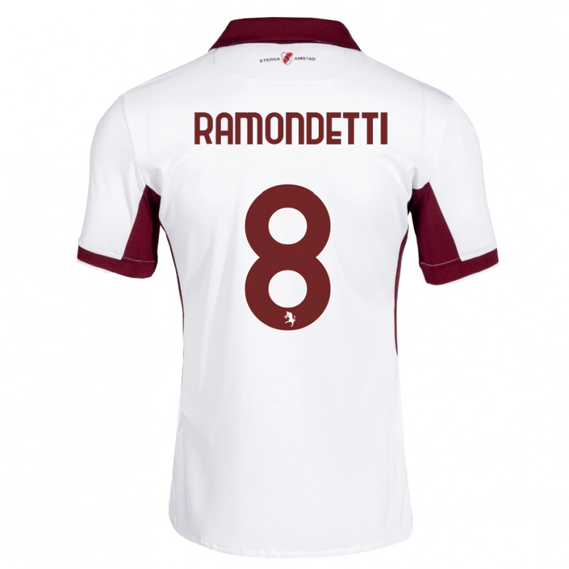Danxen Dětské Vittorio Ramondetti #8 Tmavě Červená Bílá Červená Daleko Hráčské Dresy 2026/27 Dres