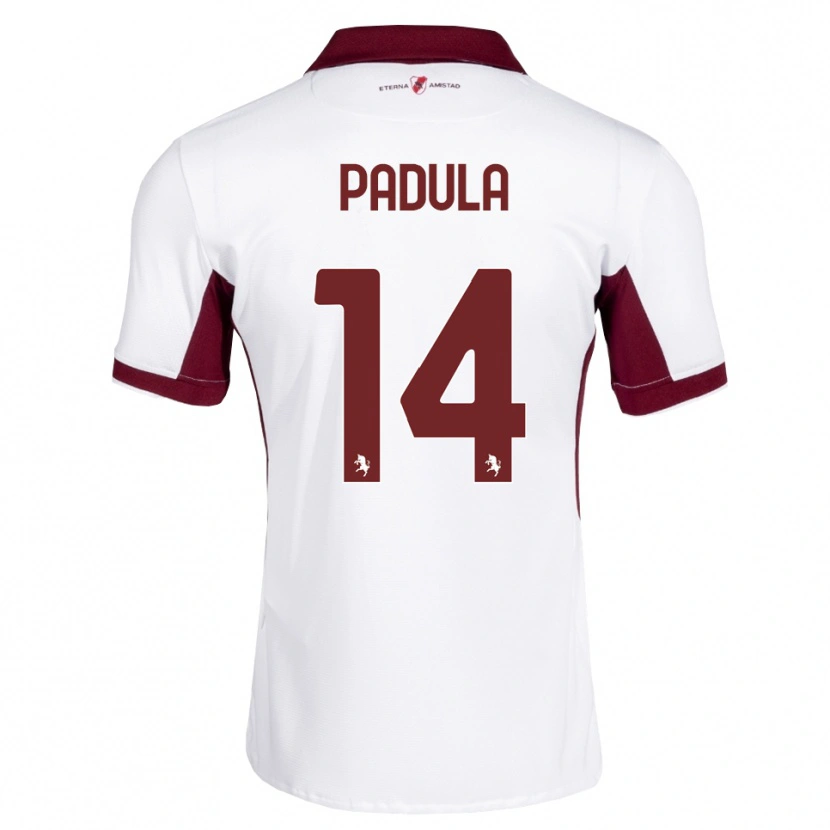 Danxen Dětské Cristian Padula #14 Tmavě Červená Bílá Červená Daleko Hráčské Dresy 2026/27 Dres