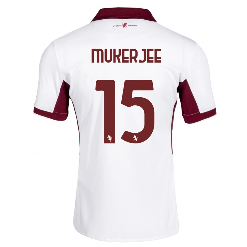 Danxen Dětské Carlo Mukerjee #15 Tmavě Červená Bílá Červená Daleko Hráčské Dresy 2026/27 Dres