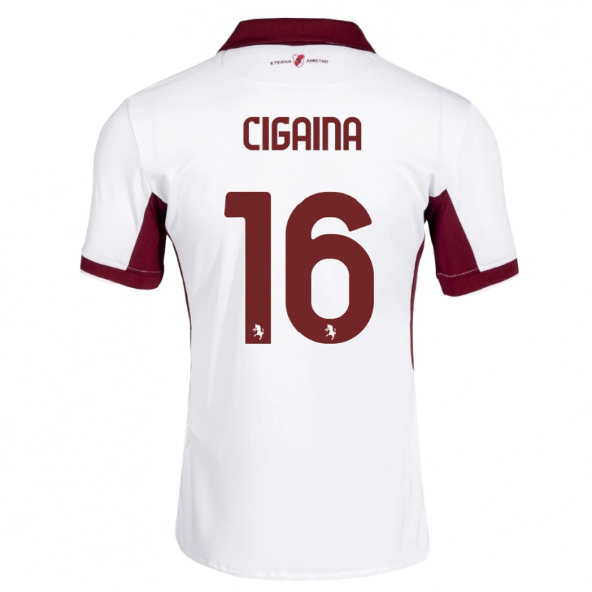 Danxen Dětské Filippo Cigaina #16 Tmavě Červená Bílá Červená Daleko Hráčské Dresy 2026/27 Dres