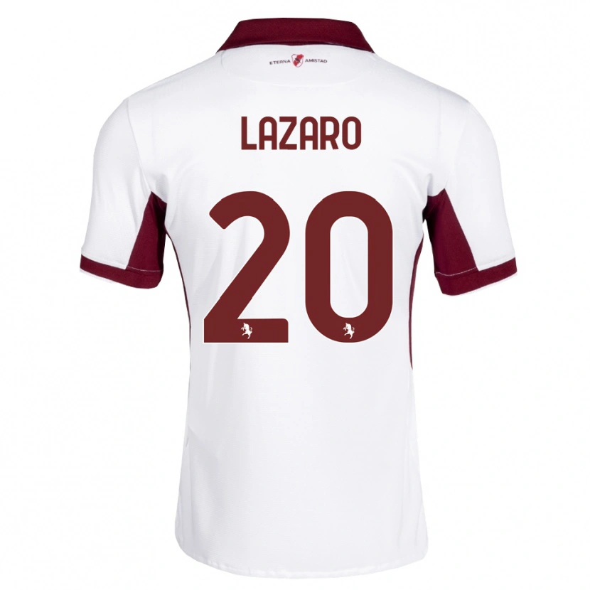 Danxen Dětské Valentino Lazaro #20 Tmavě Červená Bílá Červená Daleko Hráčské Dresy 2026/27 Dres