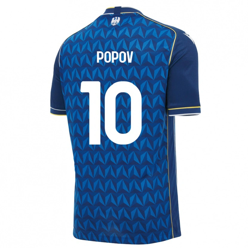 Danxen Dětské Nikolay Popov #10 Královská Modř Bílá Modrá Daleko Hráčské Dresy 2026/27 Dres