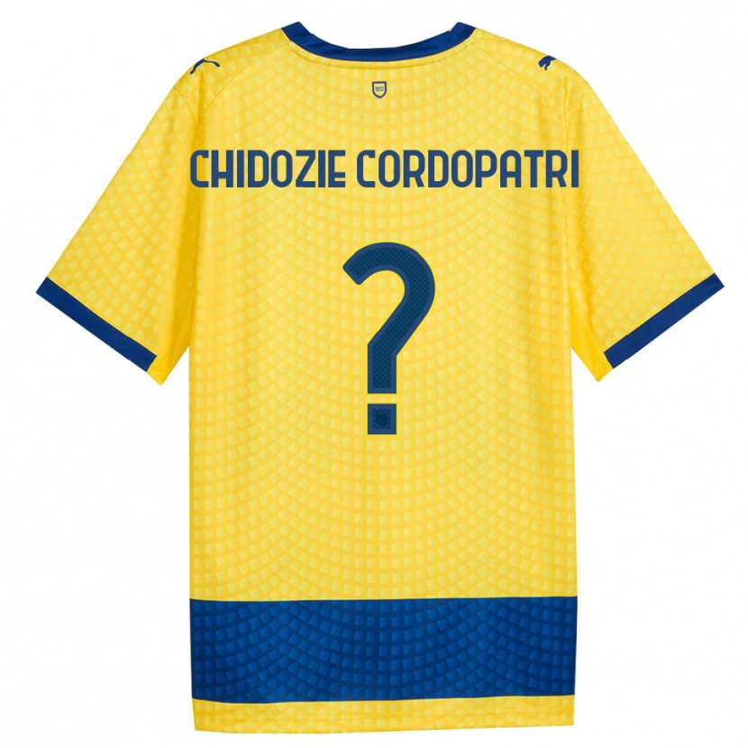 Danxen Dětské Mark Chidozie Cordopatri #0 Žlutá Modrá Černá Daleko Hráčské Dresy 2026/27 Dres