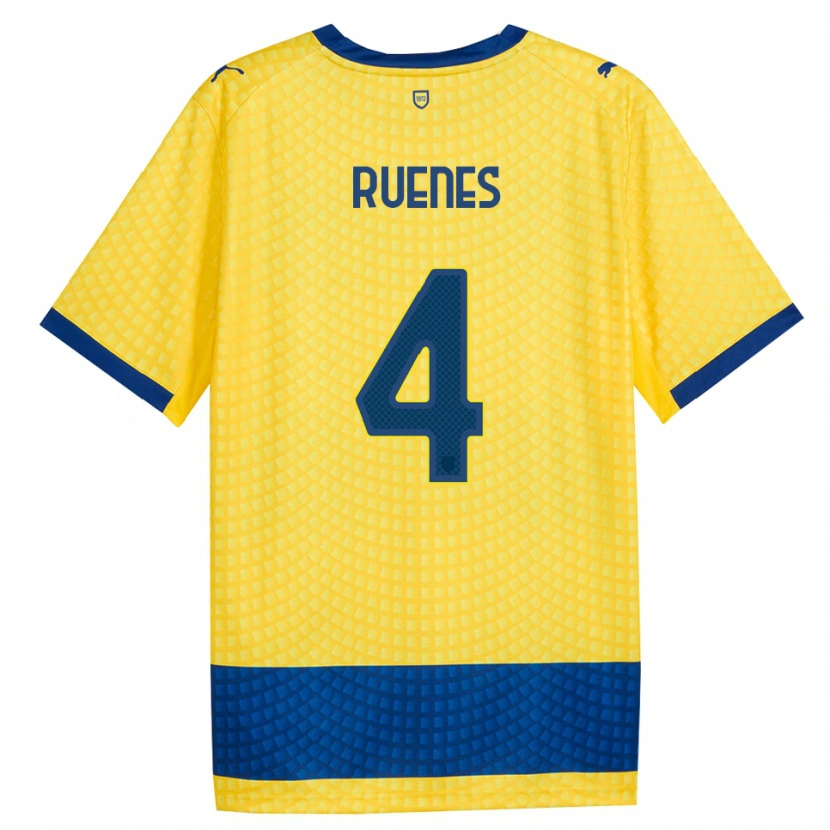 Danxen Dětské Roger Ruenes #4 Žlutá Modrá Černá Daleko Hráčské Dresy 2026/27 Dres