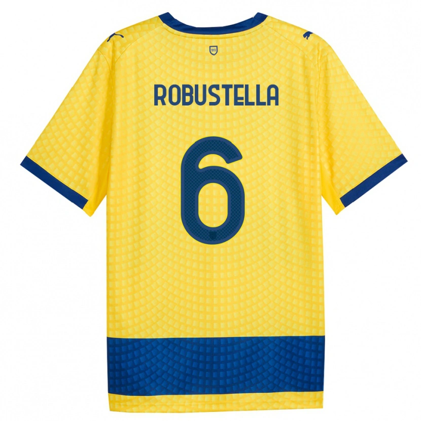 Danxen Dětské Daniele Robustella #6 Žlutá Modrá Černá Daleko Hráčské Dresy 2026/27 Dres