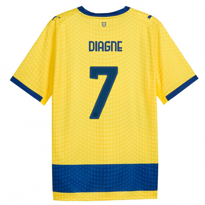 Danxen Dětské Fallou Diagne #7 Žlutá Modrá Černá Daleko Hráčské Dresy 2026/27 Dres