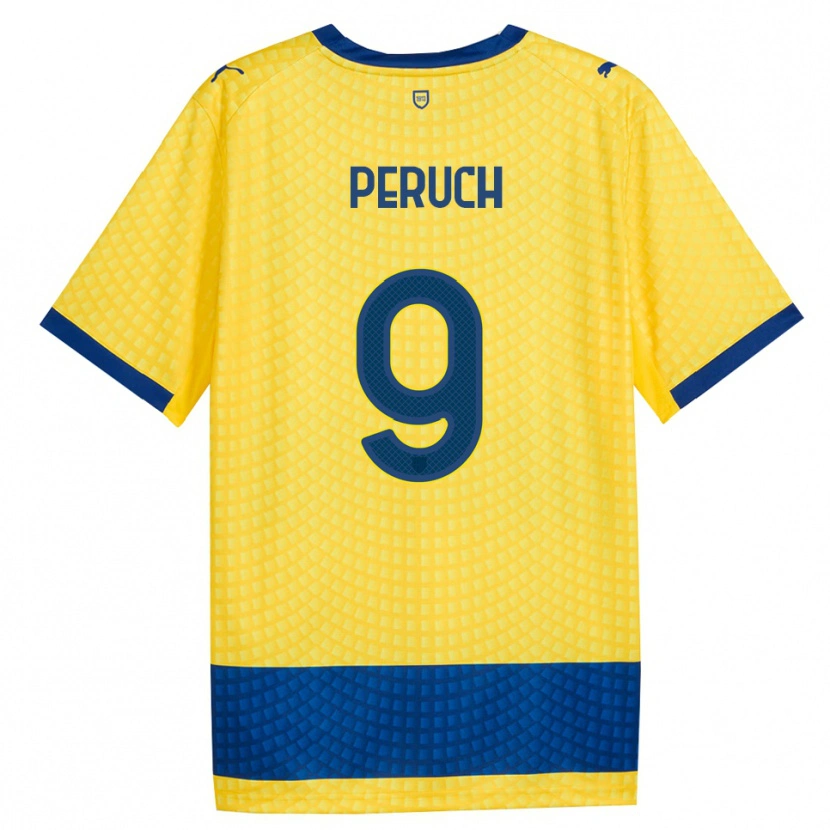 Danxen Dětské Pietro Peruch #9 Žlutá Modrá Černá Daleko Hráčské Dresy 2026/27 Dres
