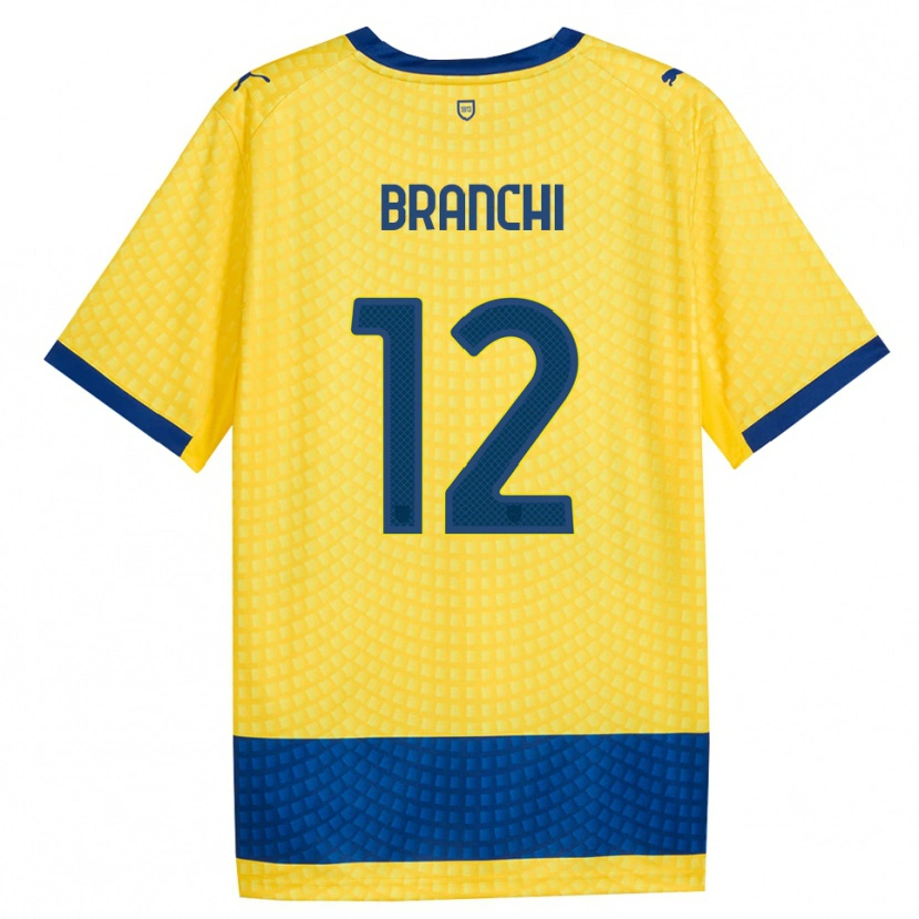 Danxen Dětské Ferruccio Branchi #12 Žlutá Modrá Černá Daleko Hráčské Dresy 2026/27 Dres