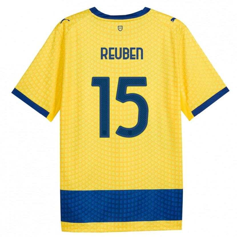 Danxen Dětské Success Reuben #15 Žlutá Modrá Černá Daleko Hráčské Dresy 2026/27 Dres
