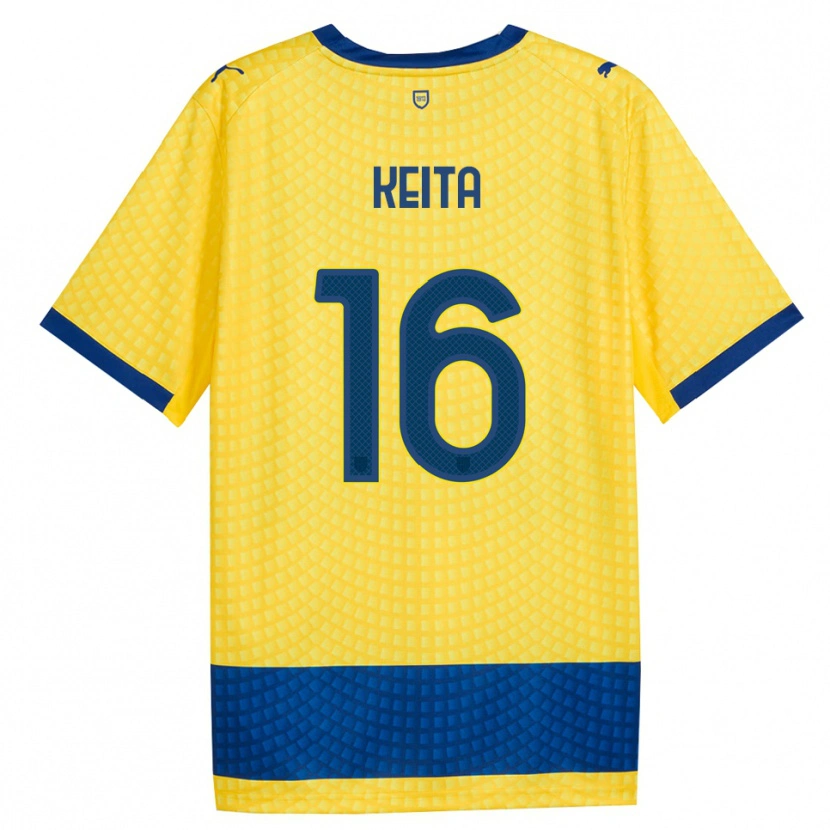 Danxen Dětské Mandela Keita #16 Žlutá Modrá Černá Daleko Hráčské Dresy 2026/27 Dres