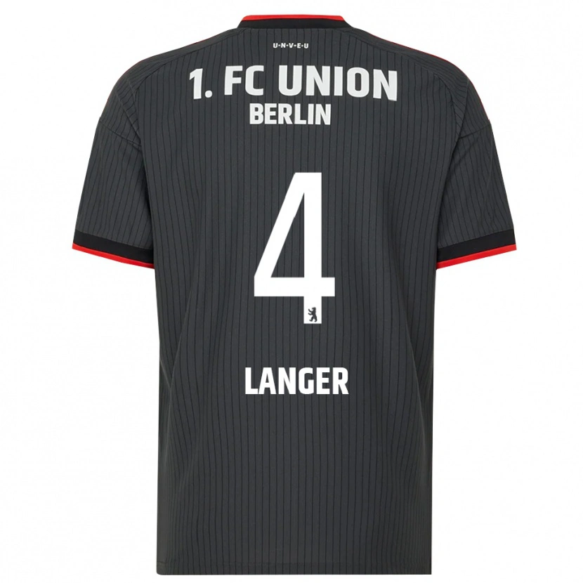 Danxen Dětské Richard Langer #4 Černá Bílá Červená Daleko Hráčské Dresy 2026/27 Dres