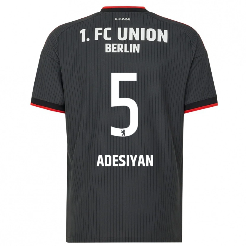 Danxen Dětské Olufemi Adesiyan #5 Černá Bílá Červená Daleko Hráčské Dresy 2026/27 Dres