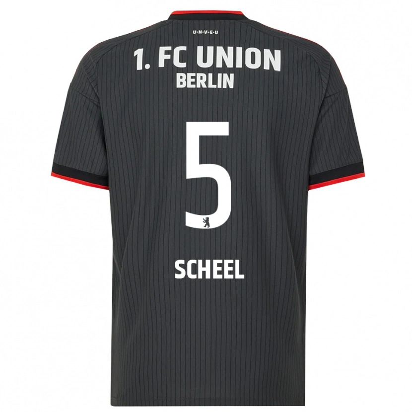 Danxen Dětské Luca Scheel #5 Černá Bílá Červená Daleko Hráčské Dresy 2026/27 Dres