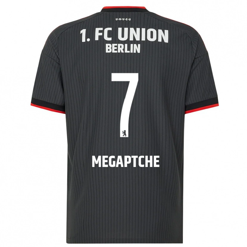 Danxen Dětské Yann Megaptche #7 Černá Bílá Červená Daleko Hráčské Dresy 2026/27 Dres