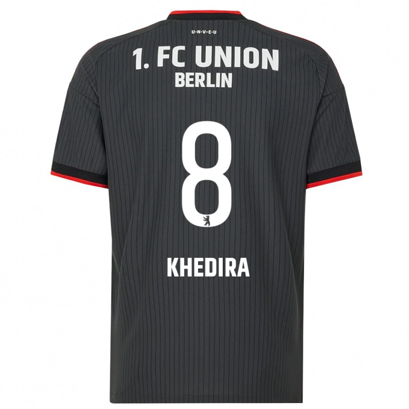 Danxen Dětské Rani Khedira #8 Černá Bílá Červená Daleko Hráčské Dresy 2026/27 Dres