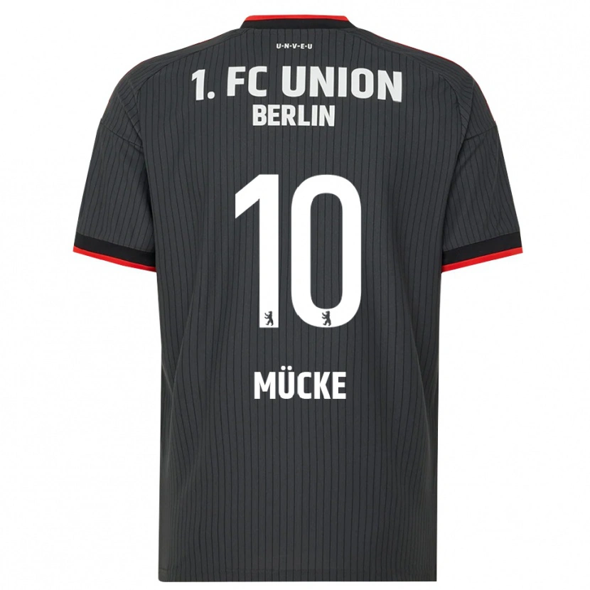 Danxen Dětské Jonathan Mücke #10 Černá Bílá Červená Daleko Hráčské Dresy 2026/27 Dres