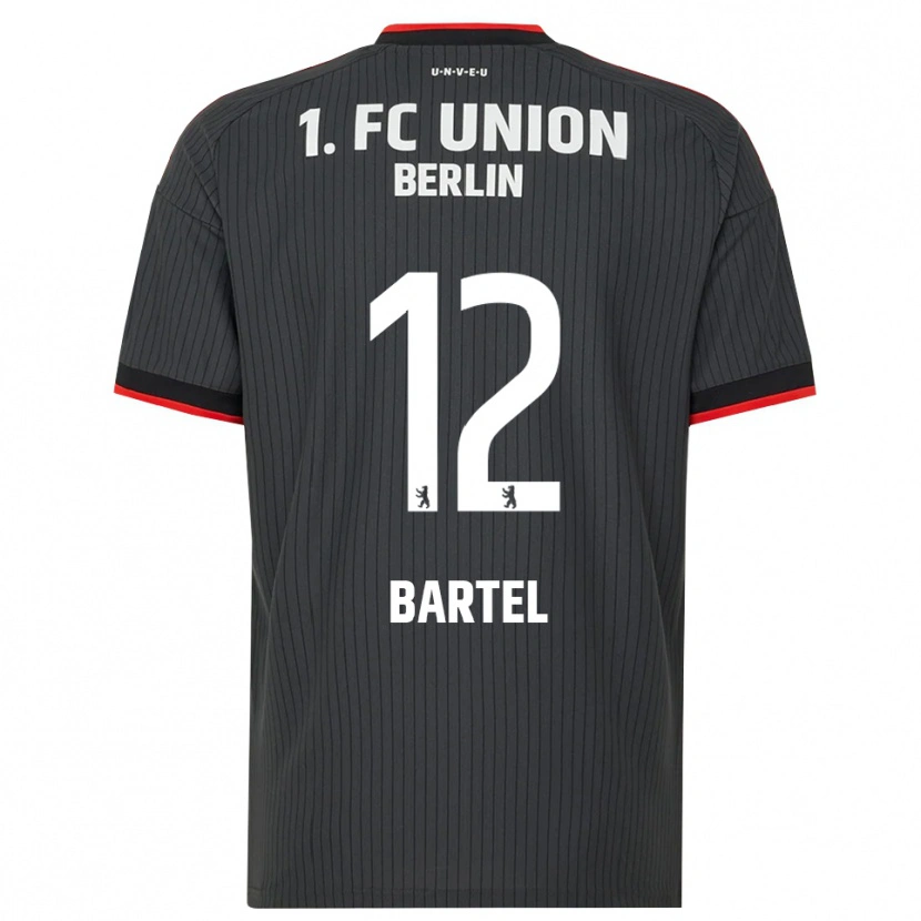 Danxen Dětské Bruno Bartel #12 Černá Bílá Červená Daleko Hráčské Dresy 2026/27 Dres