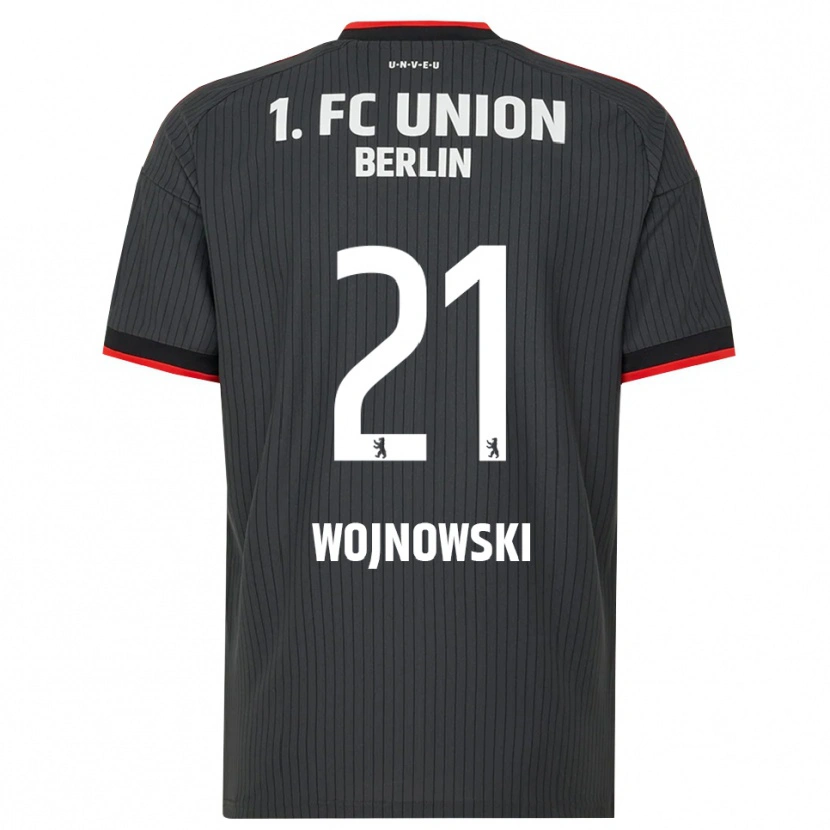 Danxen Dětské Wiktorian Wojnowski #21 Černá Bílá Červená Daleko Hráčské Dresy 2026/27 Dres