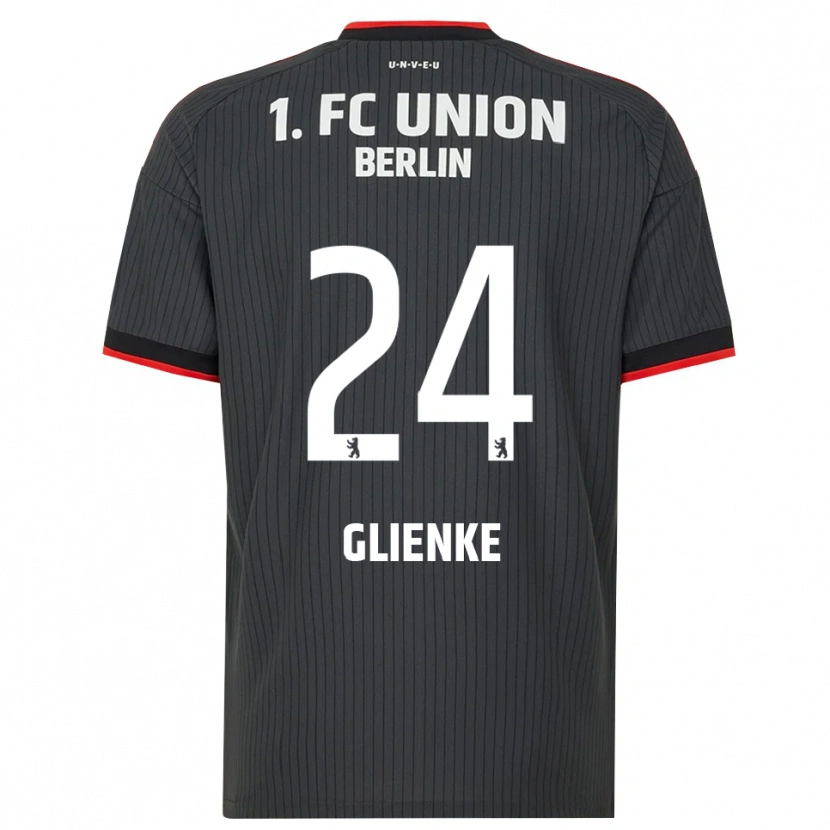 Danxen Dětské Niklas Glienke #24 Černá Bílá Červená Daleko Hráčské Dresy 2026/27 Dres