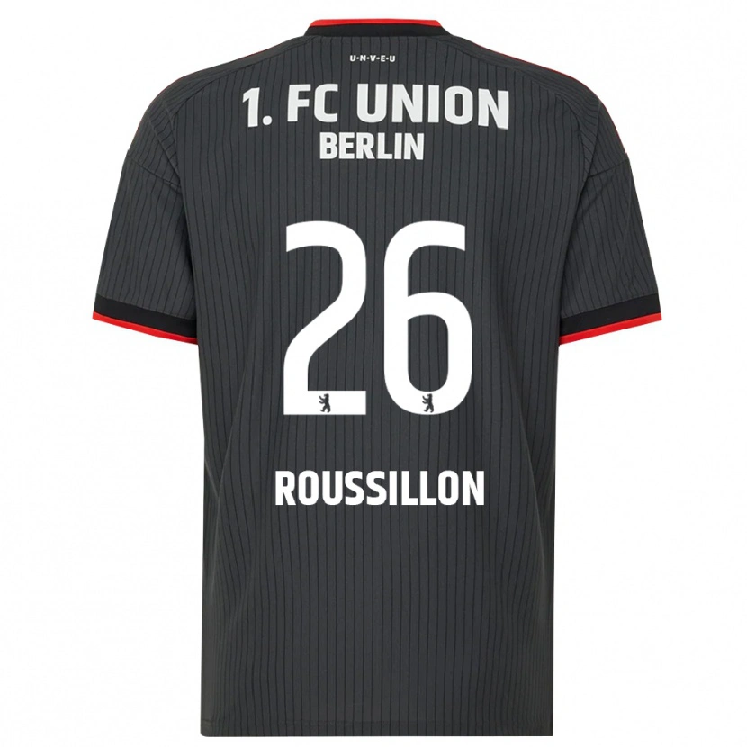 Danxen Dětské Jérôme Roussillon #26 Černá Bílá Červená Daleko Hráčské Dresy 2026/27 Dres