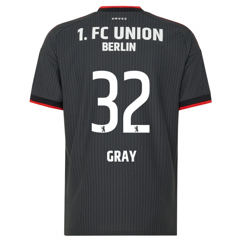 Danxen Dětské Mekhi Gray #32 Černá Bílá Červená Daleko Hráčské Dresy 2026/27 Dres