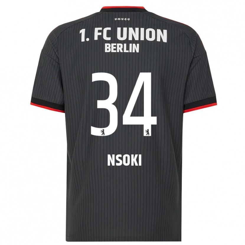 Danxen Dětské Stanley Nsoki #34 Černá Bílá Červená Daleko Hráčské Dresy 2026/27 Dres