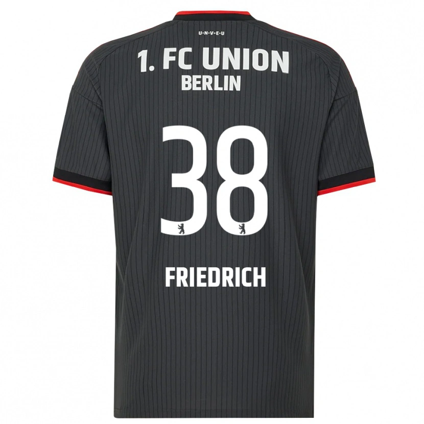 Danxen Dětské Julien Friedrich #38 Černá Bílá Červená Daleko Hráčské Dresy 2026/27 Dres
