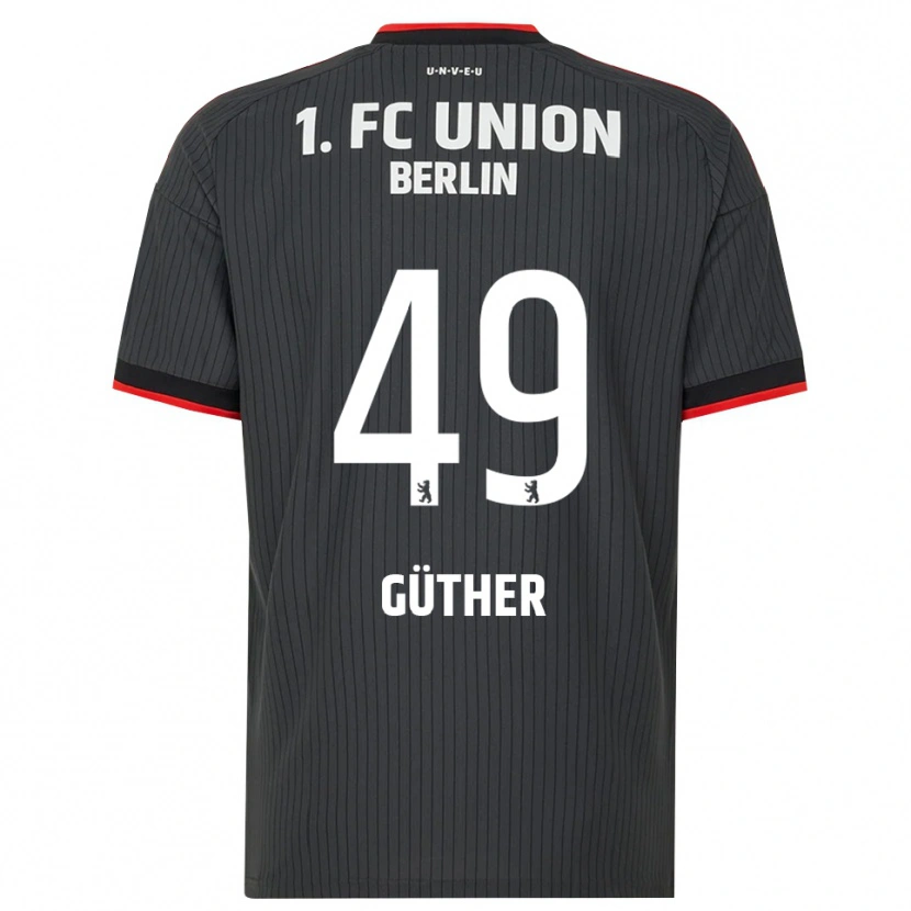 Danxen Dětské Linus Güther #49 Černá Bílá Červená Daleko Hráčské Dresy 2026/27 Dres