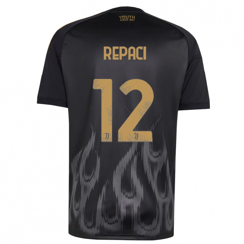 Danxen Dětské Tommaso Repaci #12 Černá Hnědá Třetí Hráčské Dresy 2026/27 Dres