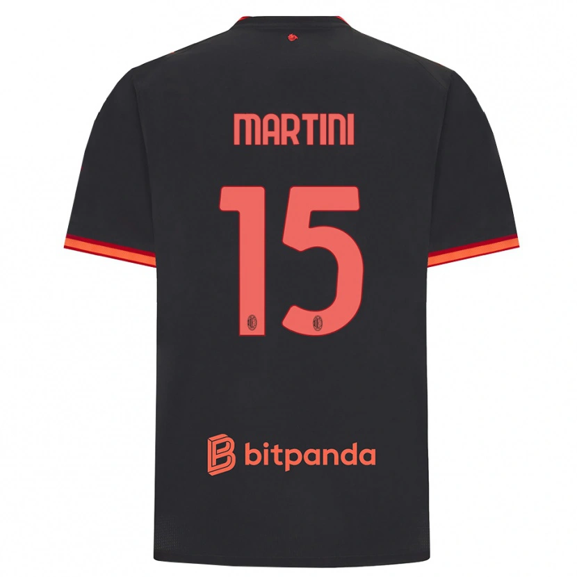 Danxen Dětské Thomas Martini #15 Černá Červená Třetí Hráčské Dresy 2026/27 Dres