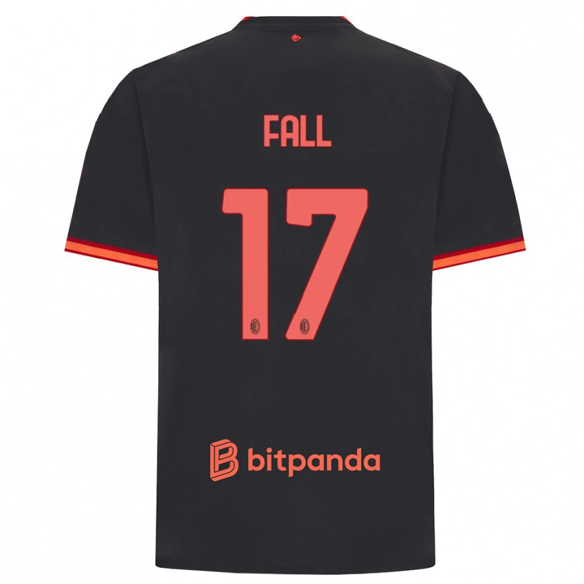 Danxen Dětské Mbarick Fall #17 Černá Červená Třetí Hráčské Dresy 2026/27 Dres