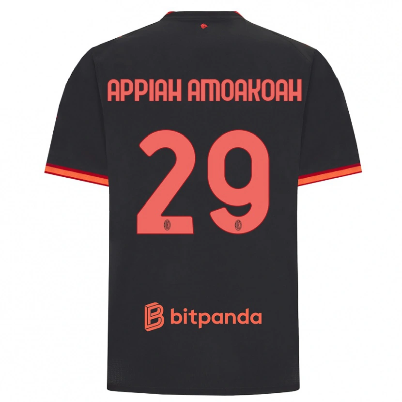 Danxen Dětské Karen Appiah Amoakoah #29 Černá Červená Třetí Hráčské Dresy 2026/27 Dres