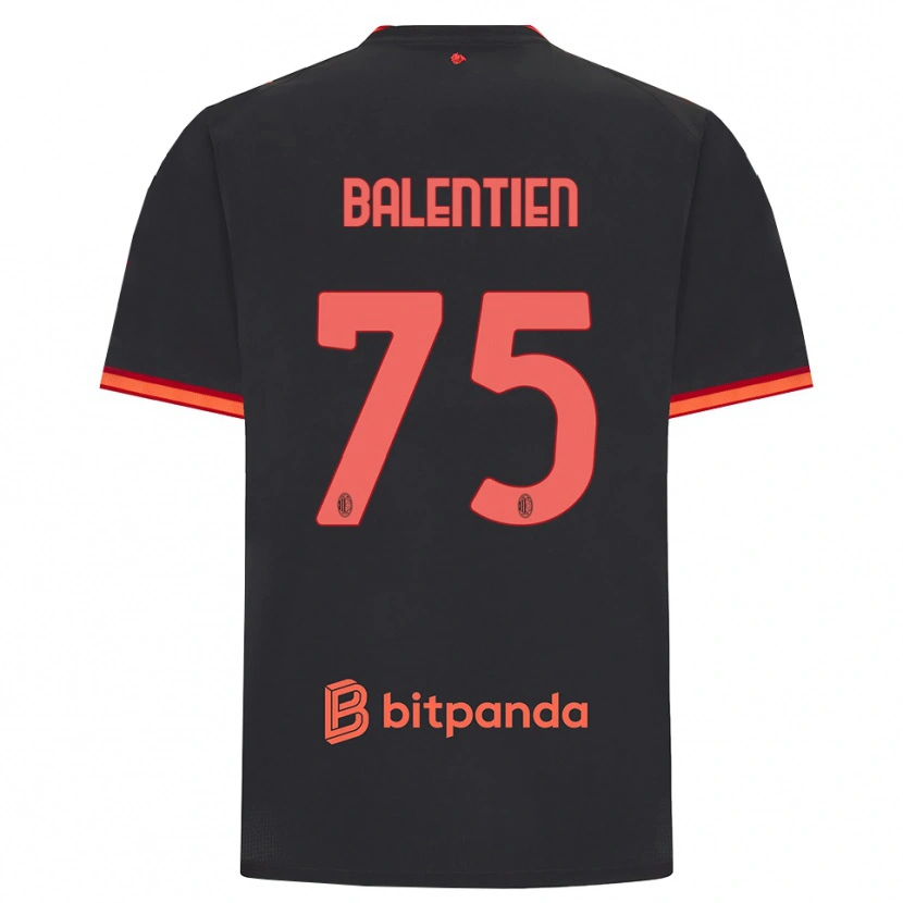 Danxen Dětské Cheveyo Balentien #75 Černá Červená Třetí Hráčské Dresy 2026/27 Dres