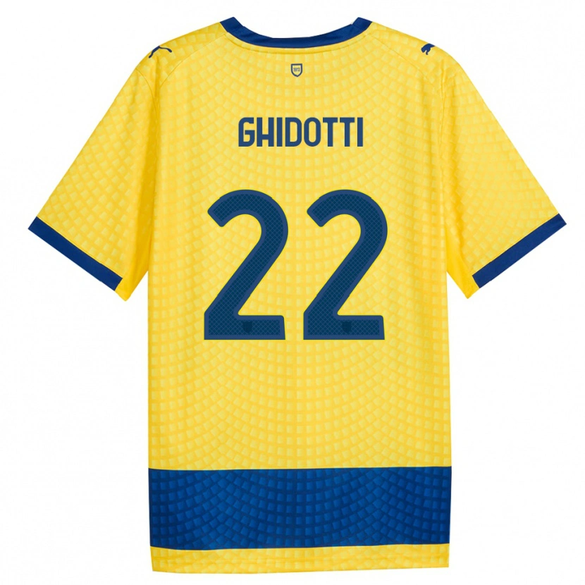 Danxen Dětské Simone Ghidotti #22 Žlutá Modrá Černá Daleko Hráčské Dresy 2026/27 Dres